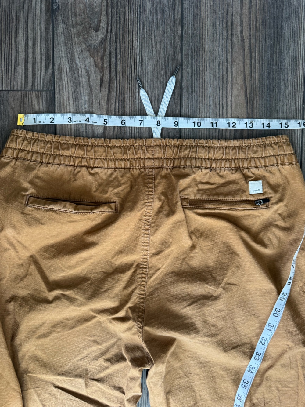 Vuori Cropped Drawstring Ankle Pants in Dark Khaki - Picture 10 of 11